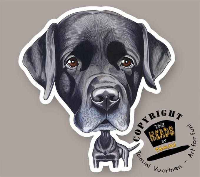 Magneet Hond Labrador Retriever