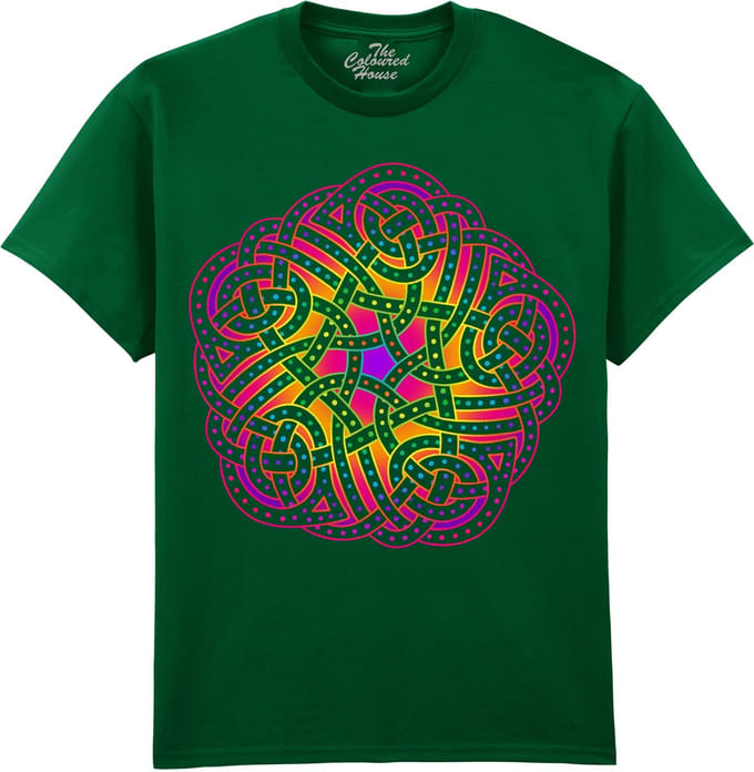 Rainbow Dots The Coloured House T-shirt M