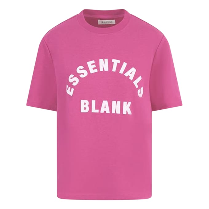 Blank Essentials Dames/Dames Oversized Vriend T-shirt (Roze)