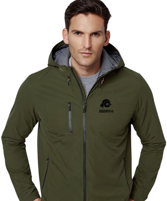 Heren 3-Laags Hardshell Wandeljack Olijfgroen