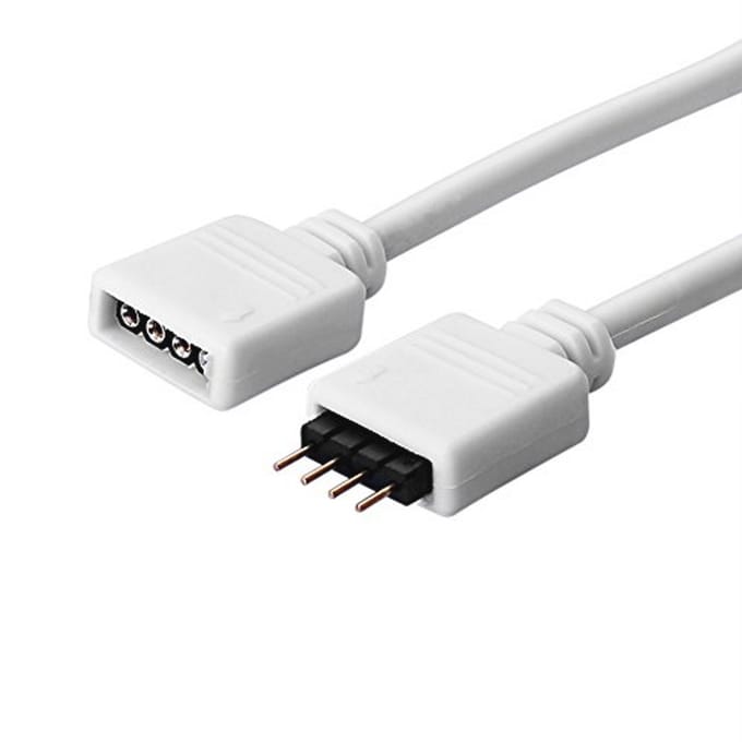 Verlengkabel voor LED RGB-strips met 4-pins connectoren