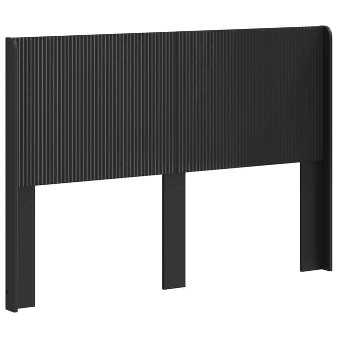 vidaXL - Hoofdbord - Zwart - Bewerkt - hout