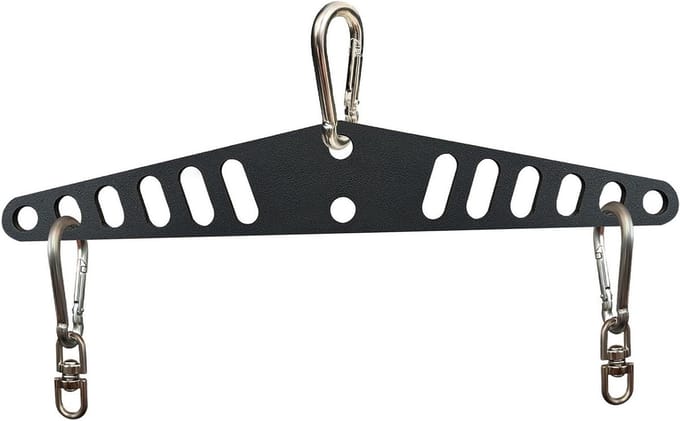 Kabel T-bar Handvat - Roei Handvat - Kracht Training - Stevige Ijzeren Structuur - 38 cm - Zwart