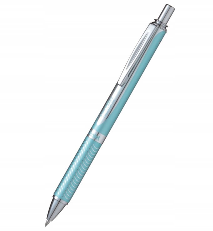 Pentel EnerGel Rollerball Pen - Lichtblauw Aluminium
