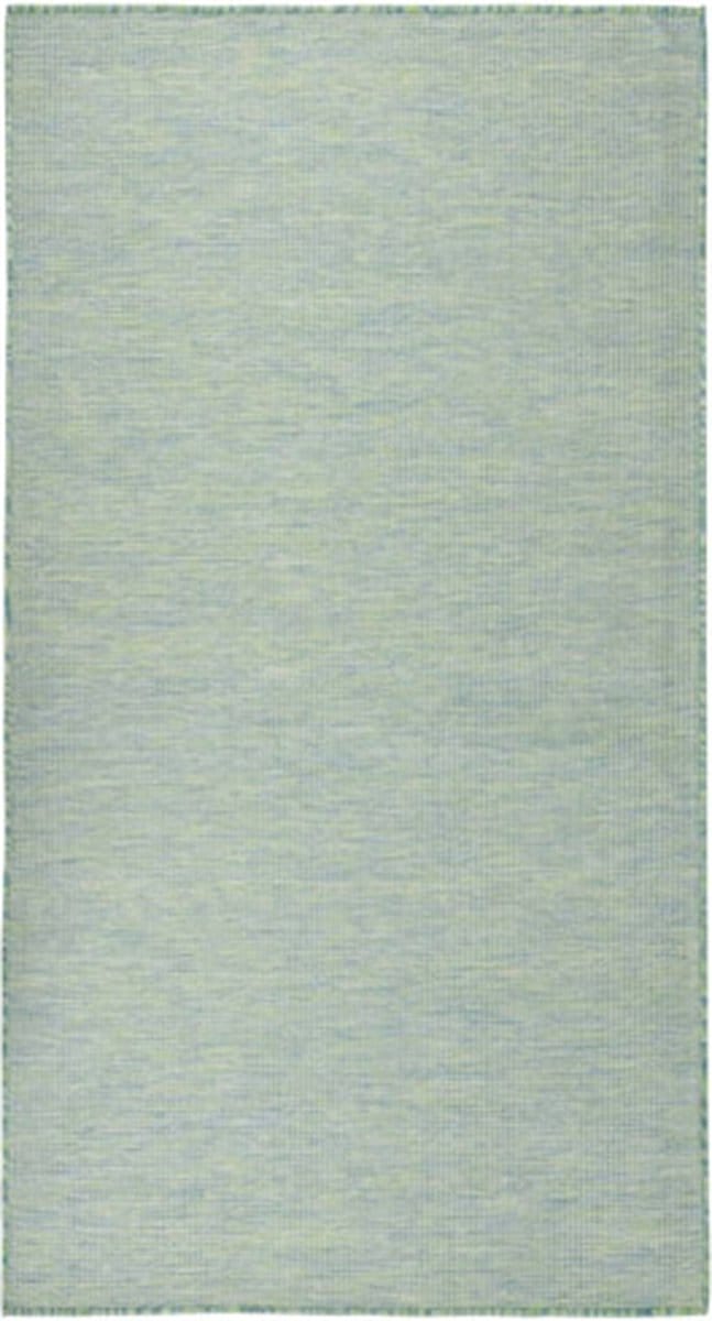 vidaXL - Buitenkleed - platgeweven - 80x150 - cm - turquoise
