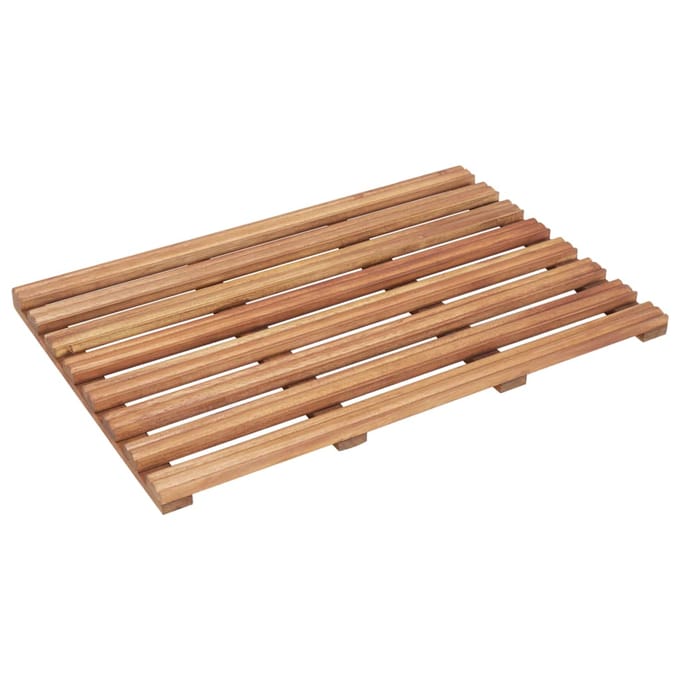 vidaXL - Badmatten - 2 - st - massief - acaciahout - 56x37 - cm
