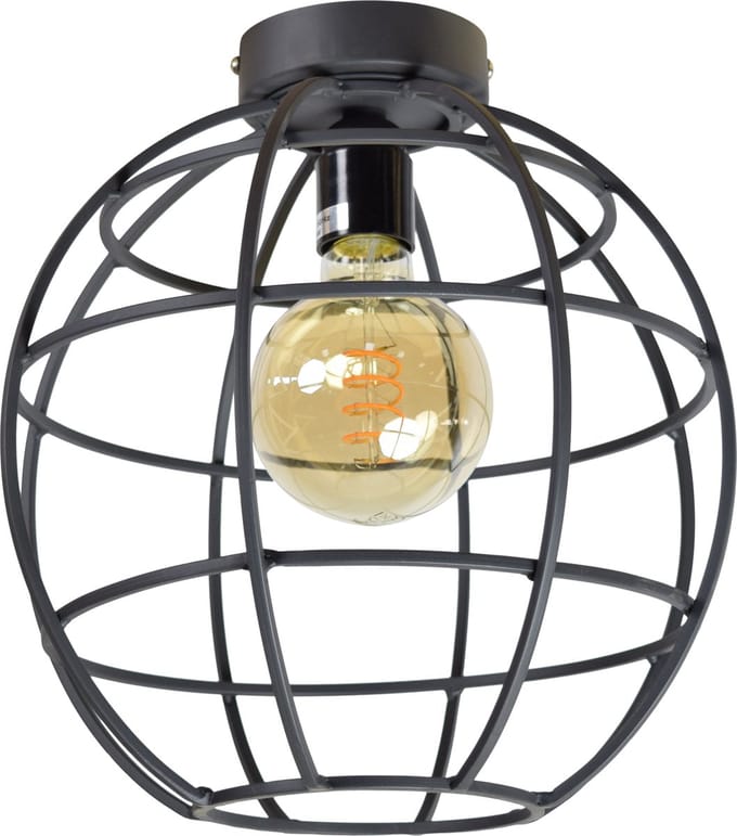 Urban Interiors Globe Large Plafondlamp Zwart - Metaal - Ø28