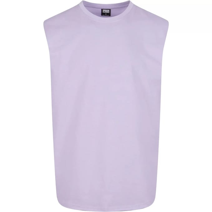 Urban Classics - Open Edge Mouwloos shirt - 4XL - Lila