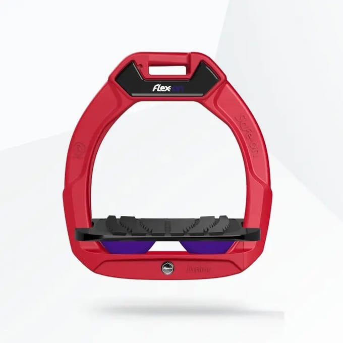 Veiligheidsbeugels voor ruiters Incliné Grip Rood/Zwart/Violet kind Flex-On Safe-On