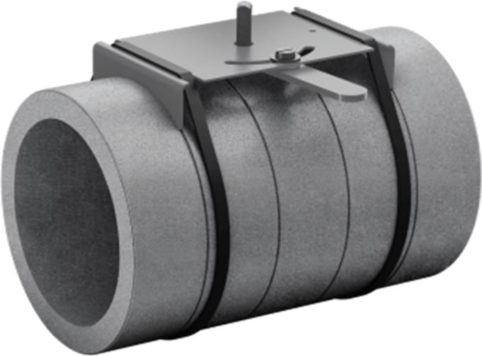 Geïsoleerde regelklep EPS diameter 160mm