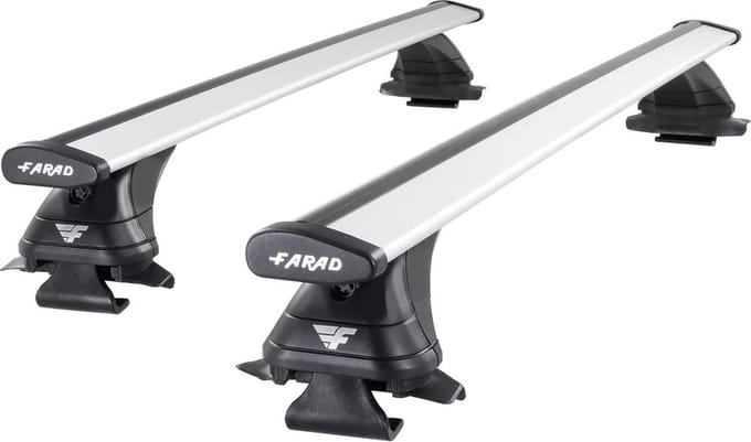 Dakdragers geschikt voor Suzuki Jimny Evolution 2013 t/m 2018 open dakrailing - Aluminium - Hoog laadvermogen 100kg - Wingbar Zilver - Merk Farad