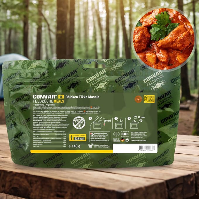 Convar Kip Tikka Masala - MRE - Noodrantsoen