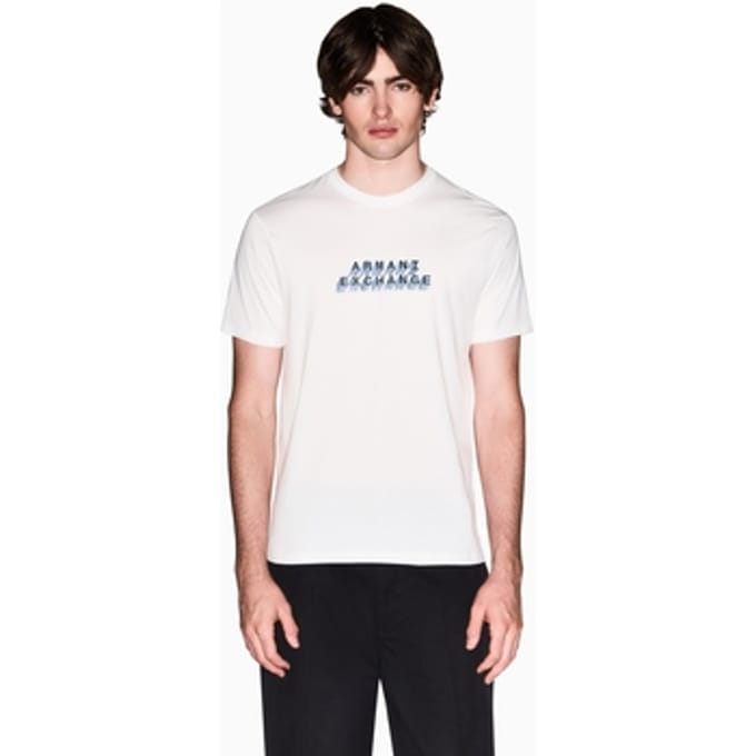 Armani Exchange Xm002779_af10358 T-shirt Met Korte Mouwen Wit S Man