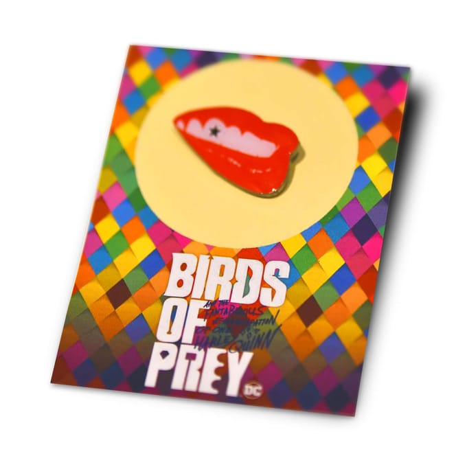 Harley Quinn Birds of Prey Collectable Pin Badge - Lips