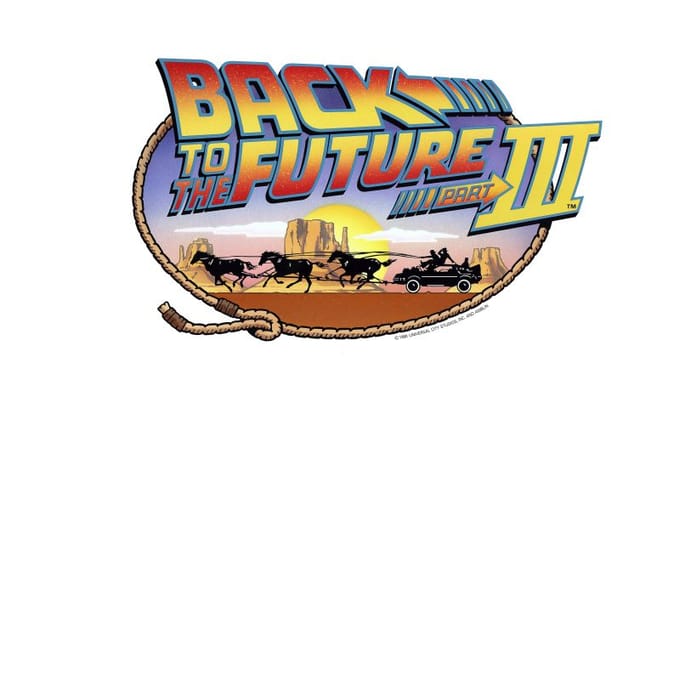 Back to the Future Lasso T-shirt - Wit - S