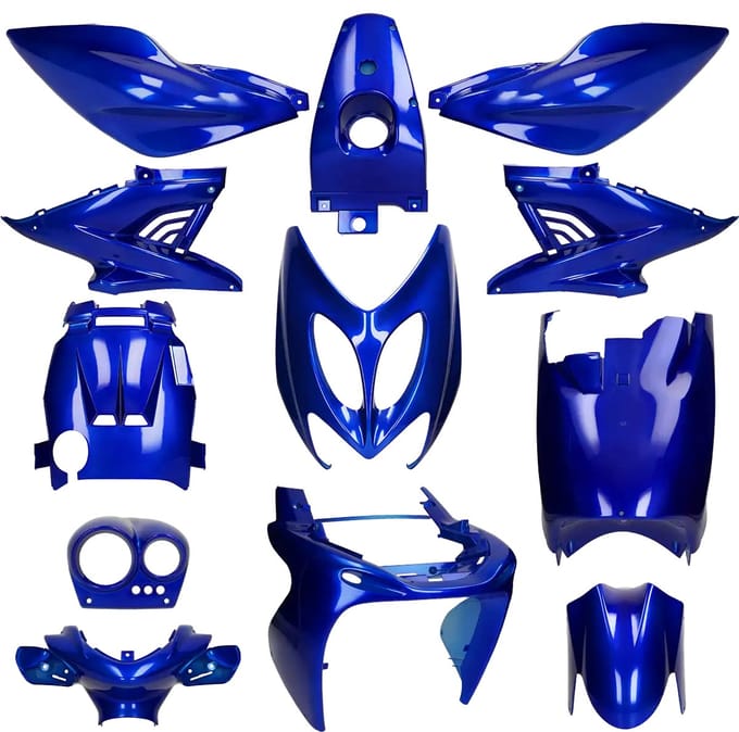 Kappenset MBK Nitro, Yamaha Aerox Candy blauw