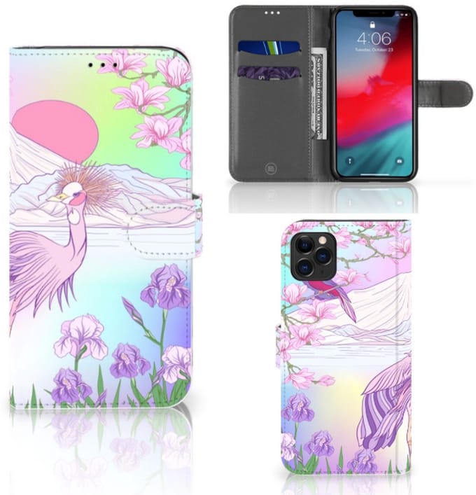 Apple iPhone 11 Pro Max Telefoonhoesje met Pasjes Bird