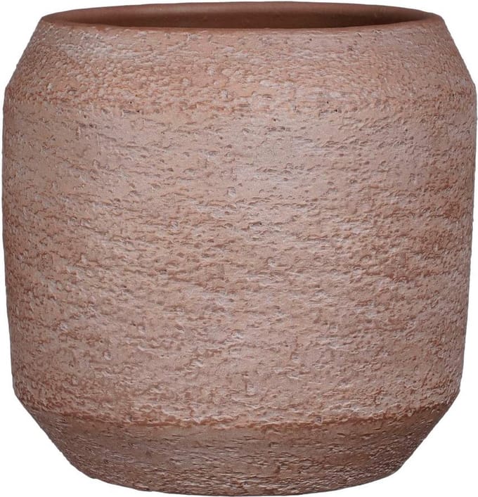 Mica Decorations Amadora Bloempot - 28x28x27 cm - Terra - Donkerbruin