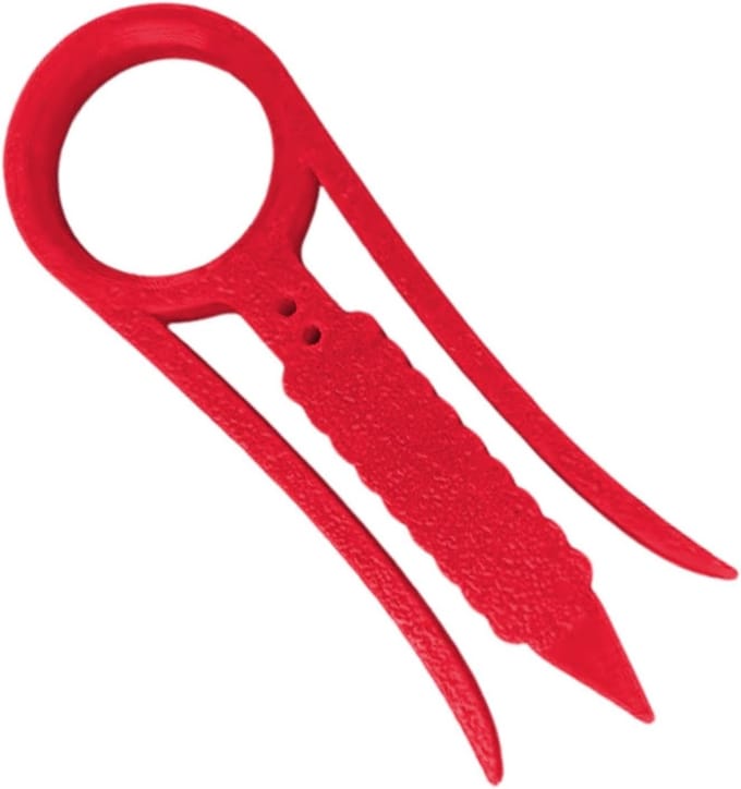 Mini Draadstripper - Kabel Stripper - Bedrading Vereenvoudigen - Ergonomische Grip - 7.9 cm - Rood