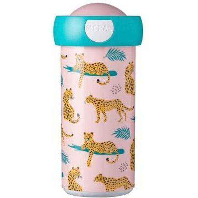 Mepal Schoolbeker Campus - 300 ml - Sluit goed af - Drinkbeker voor kinderen - Leopard