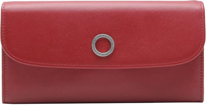 Esquire Leren portemonnee Viktoria Ladies Long Wallet Red donkerrood