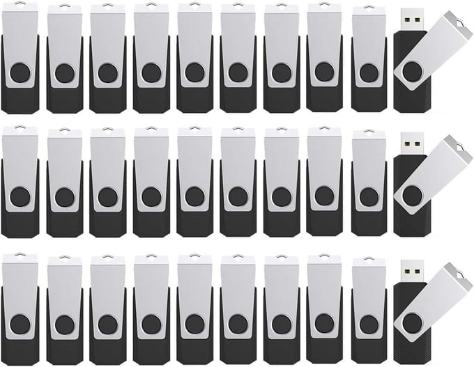 Bulk USB Stick Set 100 Stuks 4GB USB 2.0 Draaibaar Geheugenstick