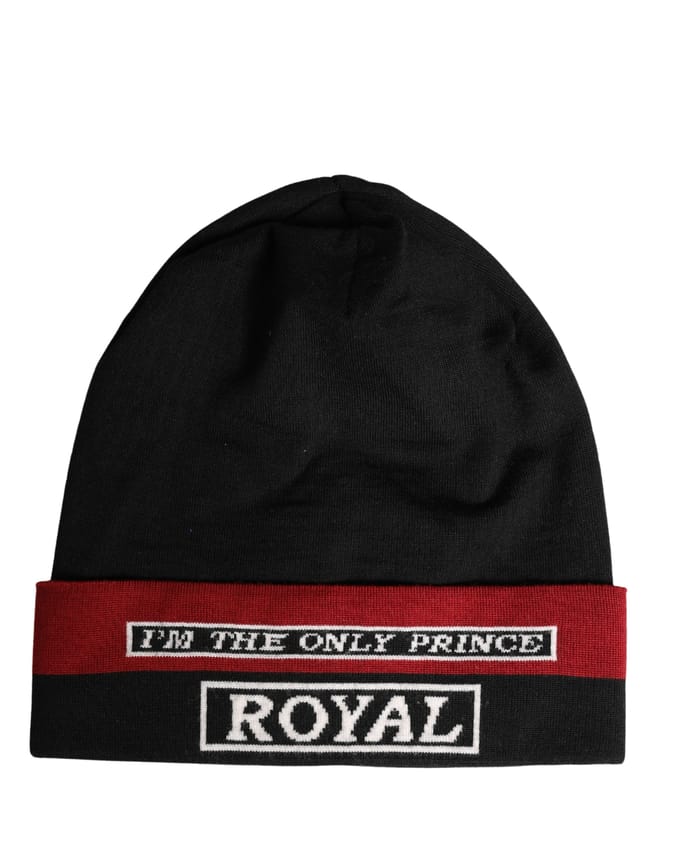 Dolce & Gabbana Gebreide Beanie Met Tekstuele Versieringen