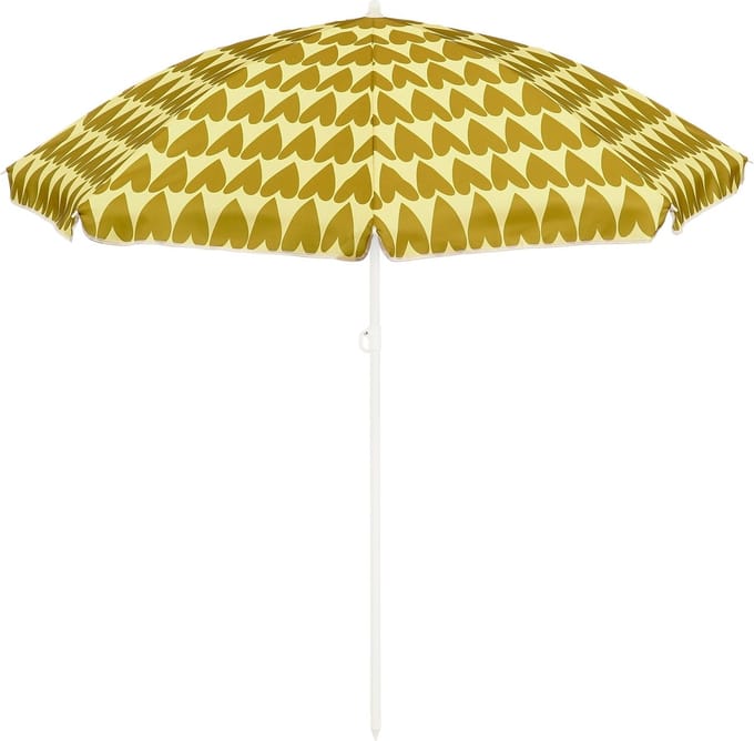Mica Decorations Heart Strandparasol - H180 x Ø160 cm - Bruin