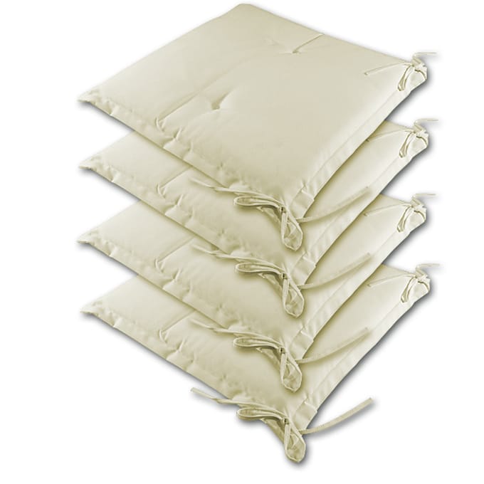 Detex Set van 4 Zitkussen – Waterafstotend 41x37cm - Beige