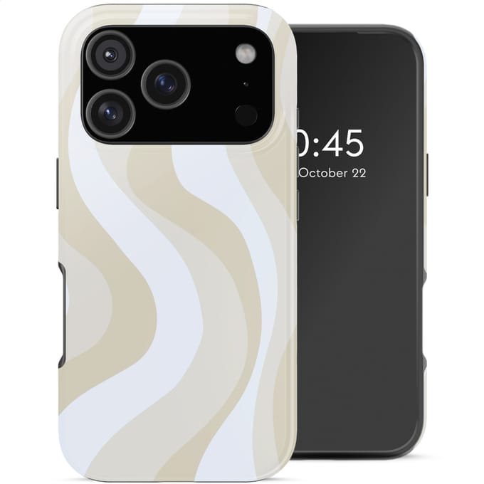 Selencia Hoesje - Geschikt voor Apple iPhone 18 Pro Max / 17 Pro Max - Backcover - Desert Waves Beige