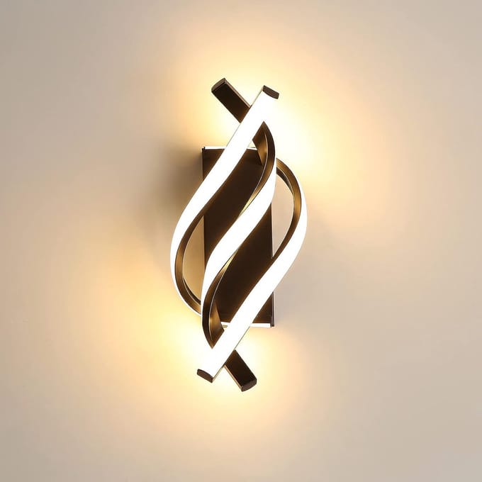 Wandlampen - moderne - LED - 22W - gebogen ontwerp - 3000K - 33 CM