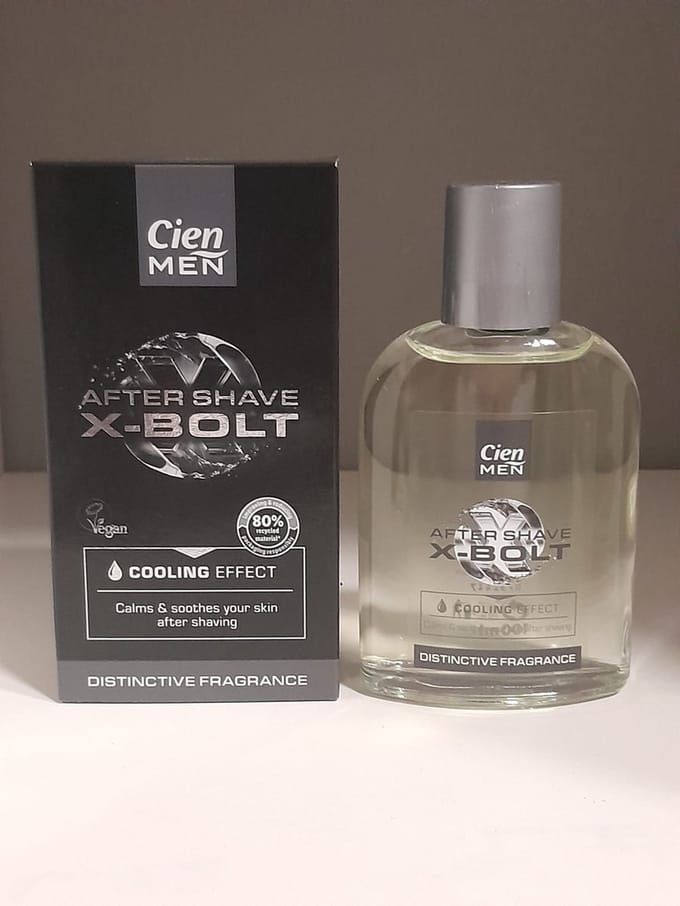 Cien Men Aftershave X-Bolt Cooling Effect Distinctive Fragrance 100ml