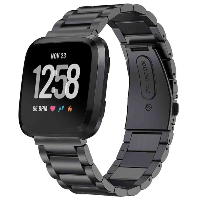 imoshion Stalen bandje voor de Fitbit Versa / Versa 2 / Versa Lite- Zwart