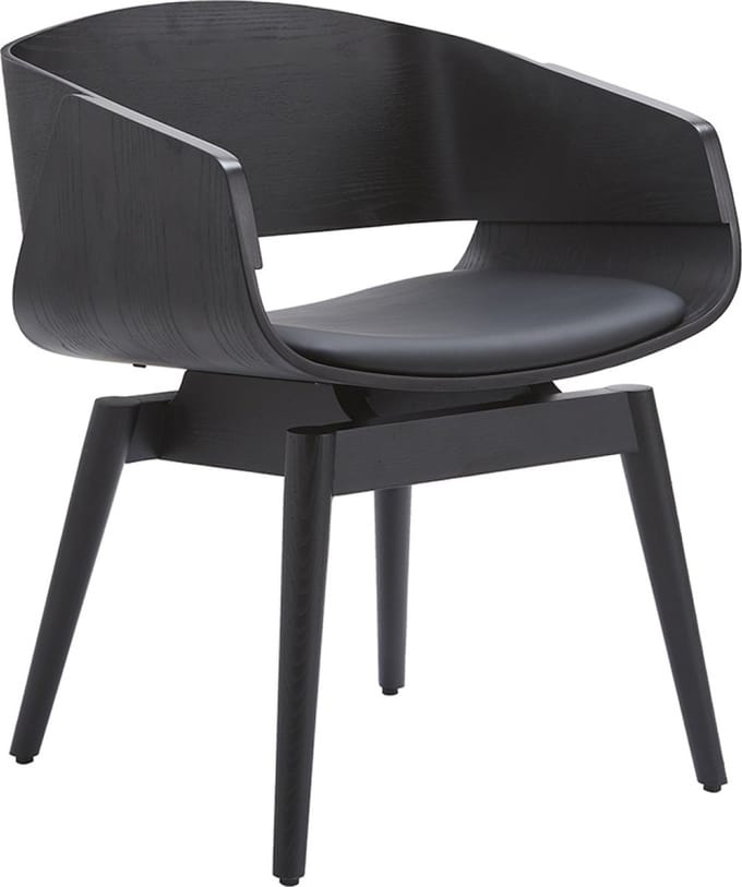 Memphis - Houten Eetkamerstoel - Zwart