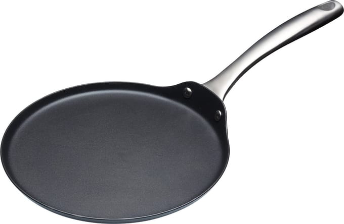 MasterClass Pannenkoekenpan - ø 24 cm - standaard anti-aanbaklaag - zwart
