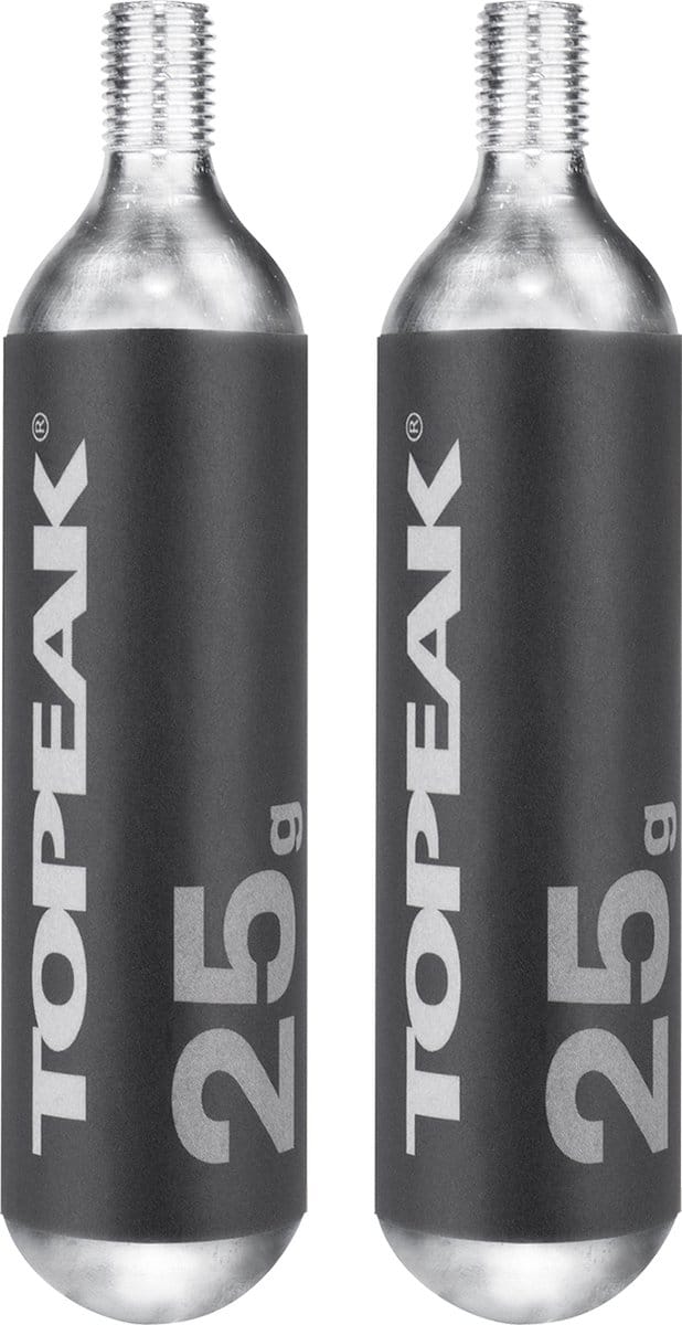 Topeak Threaded Co2 Patroon 25g 2 Eenheden Transparant