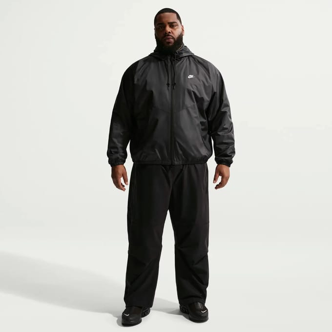 NIKE - windrunner men's lined jacket - Sport jack met capuchon heren - Zwart, wit