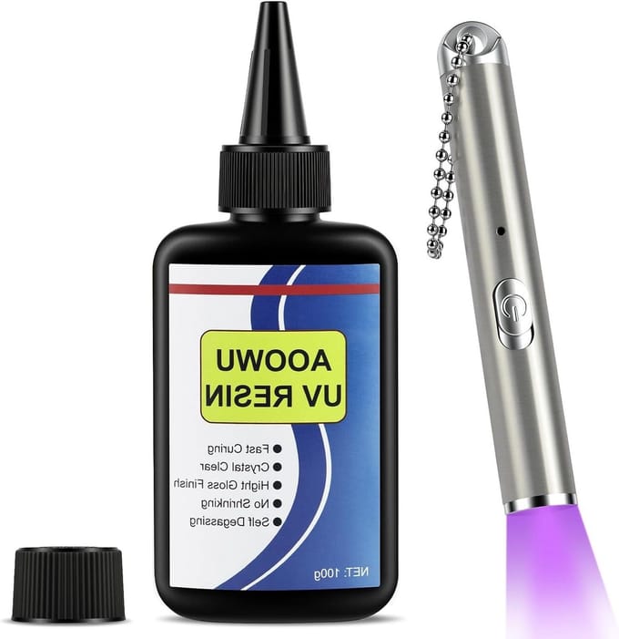 UV Hars Set - Transparante Lijm - Knutselen en Repareren - Snelle Uitharding - 100 g - Transparant