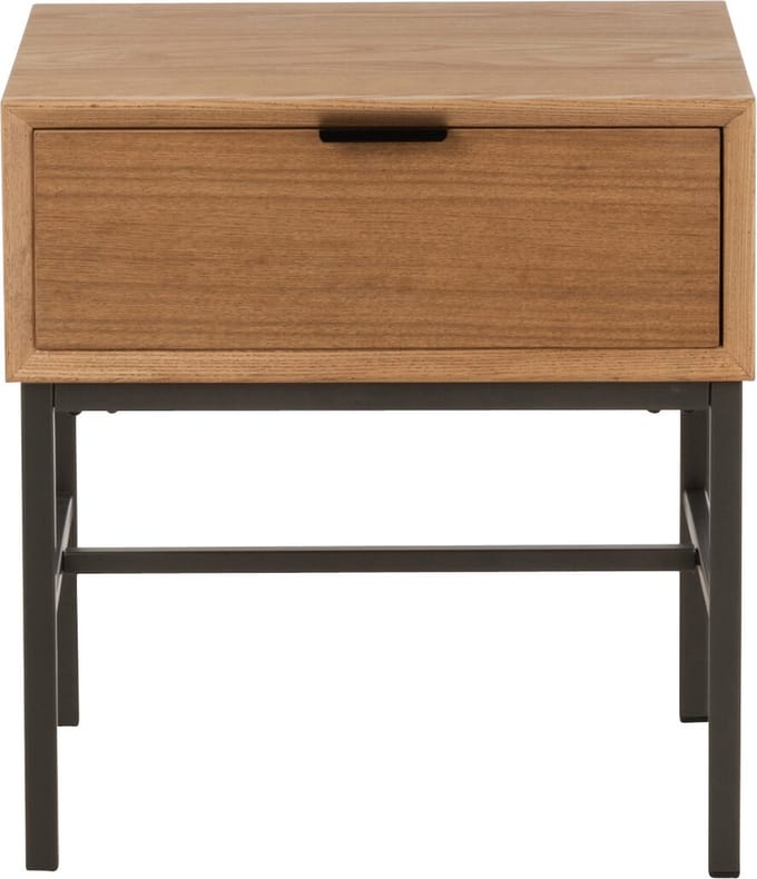 J-Line bijzettafel Op Onderstel - hout/metaal - naturel