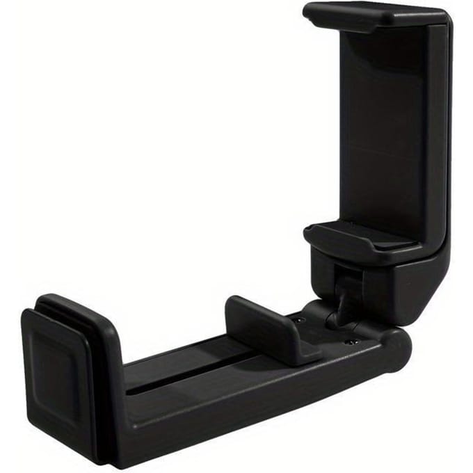 Universele Vliegtuig Telefoonhouder Mount Handsfree Telefoonhouder Voor Bureau Tafelblad Zakformaat Must Have Reis Essentiële Accessoire zwart