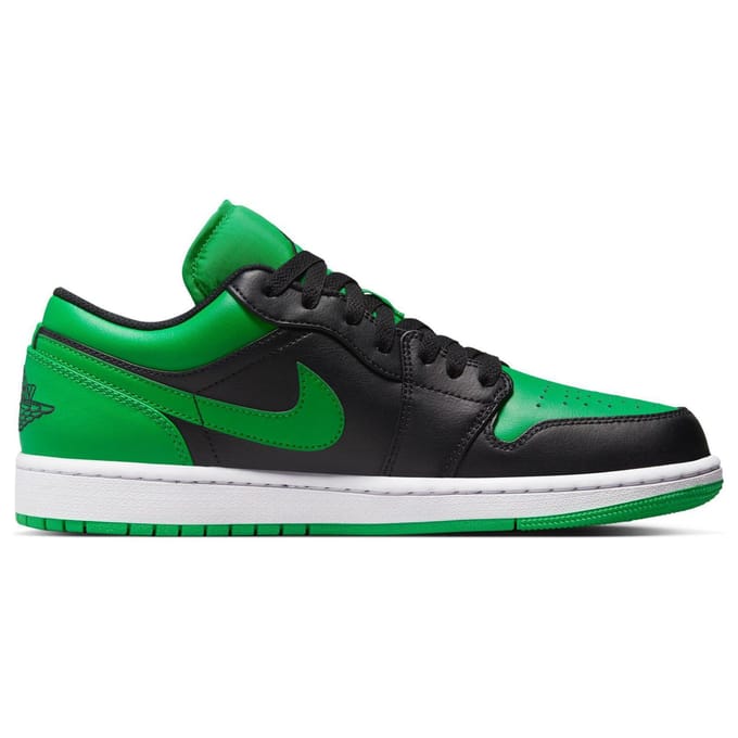 Air Jordan 1 Low Noir Lucky Vert Hommes Baskets Blanc 553558-065 45
