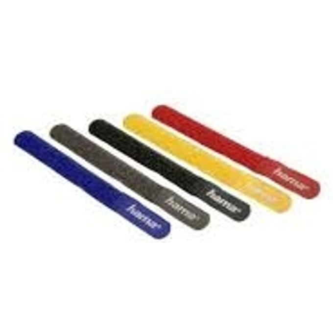 Hama Hook &amp;amp; Loop Cable Ties. 180 mm. coloured