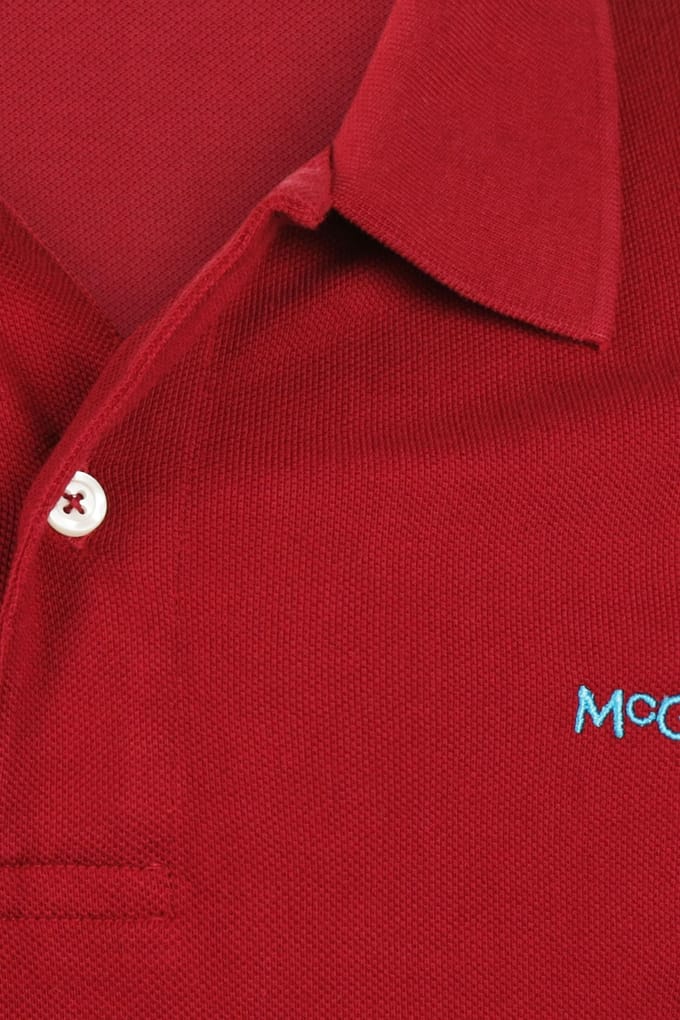 McGregor Classic Polo Dark Red Größe: L | Poloshirts Outlet | Herren | Rot
