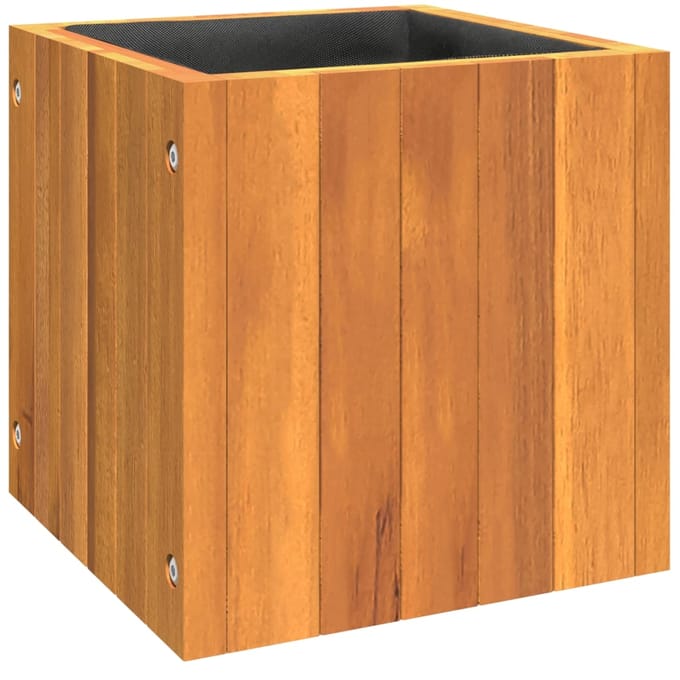 vidaXL - Plantenbak - 25x25x25 - cm - massief - acaciahout