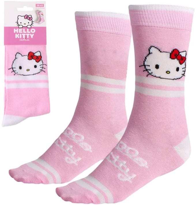 Hallo Kat Roze volwassen lange sokken 36/43