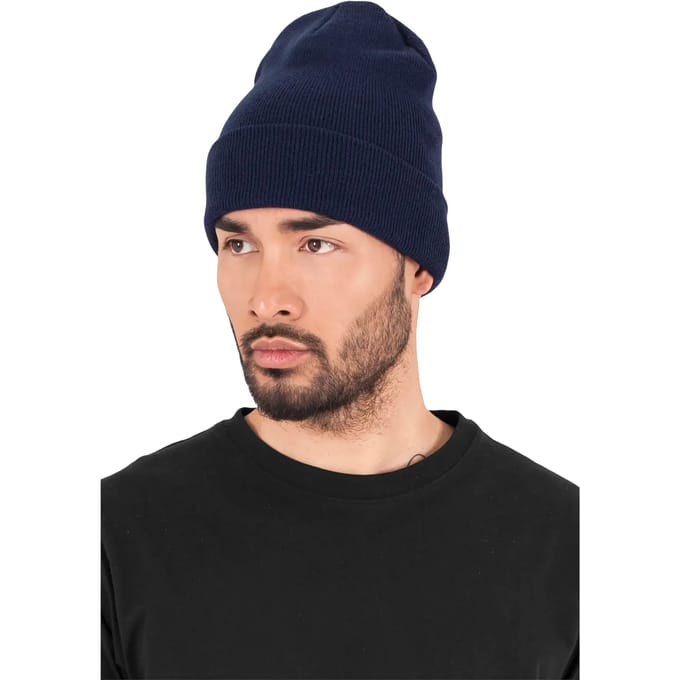 Flexfit - Heavyweight Long Beanie navy one size Beanie Muts - Blauw