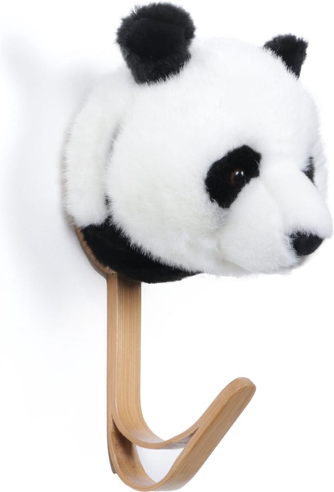 Wild & Soft Houten dierenkapstok - Panda