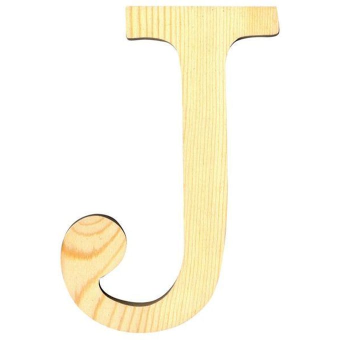 Artemio houten letter J 11.5 cm