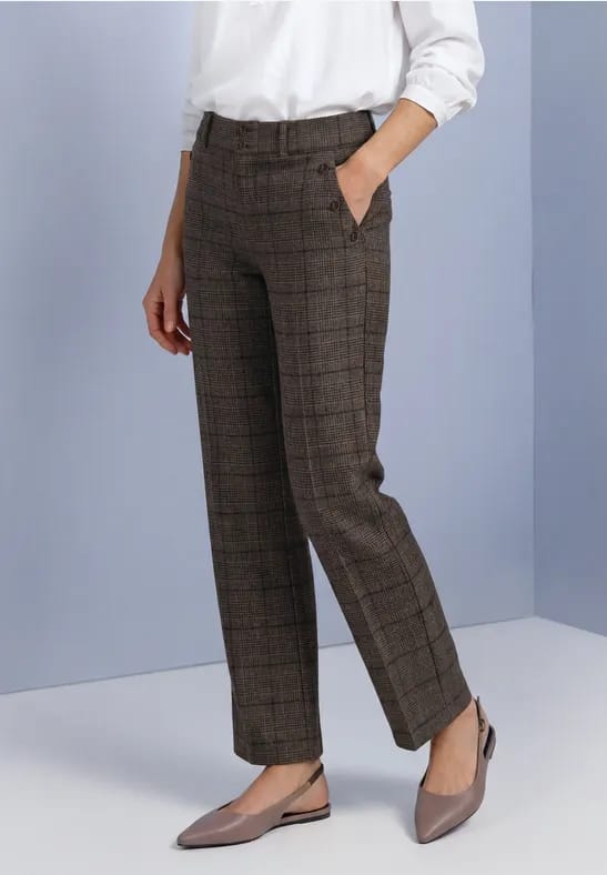 Street one - Dames broek - Maat 36 - Vrouwen - Bruin - polyester