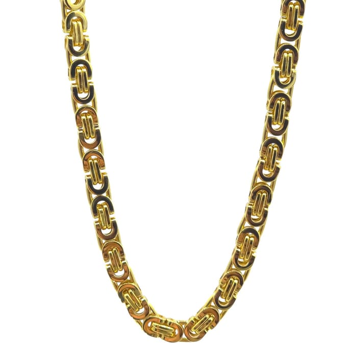Koningsketting voor heren - Goldplated - 6 mm / 70 cm